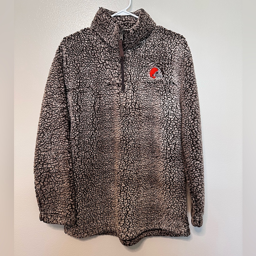 Cleveland Browns Sherpa Quarter-Zip Pullover